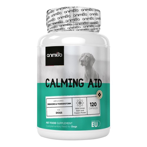 Calming Aid för hundar, 120 lugnande tabletter â Lugnande kosttillskott för hundar för stress och ångest hos hundar