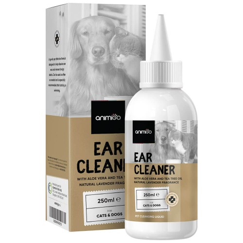 Ãronrens, 250 ml - Mild öronrengöring för hund & katt - Lindrar öron klåda och irritation för Husdjurs