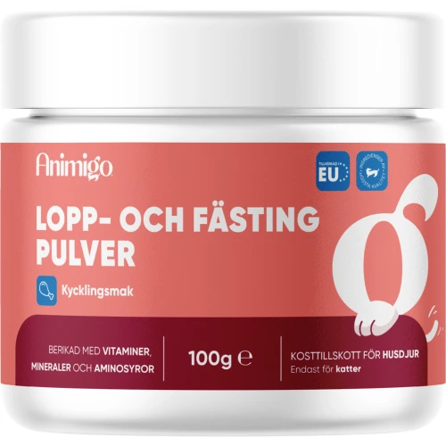 Köp Lopp- och fästingmedel till katt, 100g l Animigo