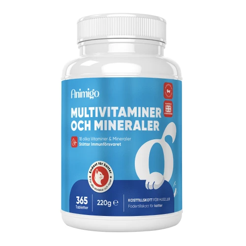 Multivitaminer och Mineraler för katter, 365 st | Animigo