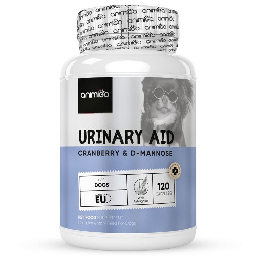 Urinary Aid för hundar , 120 kapslar med tranbär - För hundar med cystit